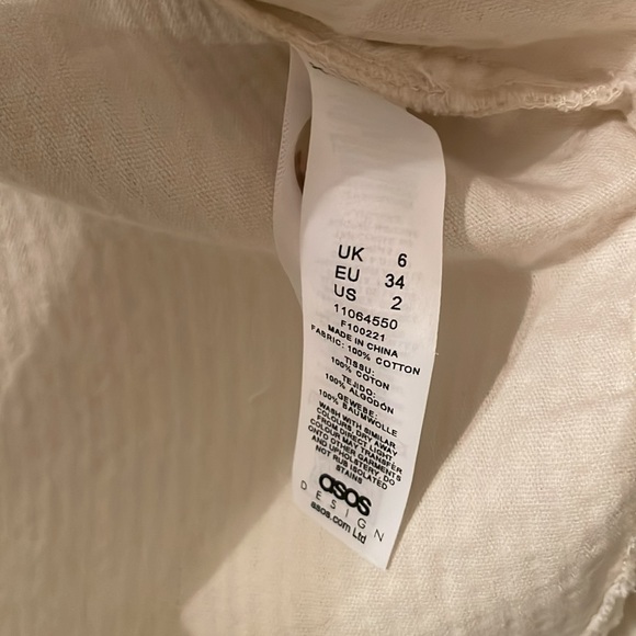 ASOS DESIGN🤍 Petite oversized cord shacket in cream UK6/US2 can fit UK8-10 - Picture 9 of 10